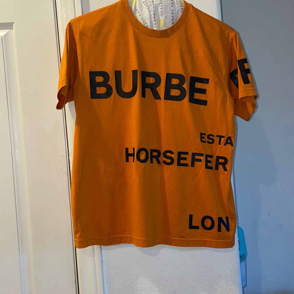 Orange Burberry Tshirt